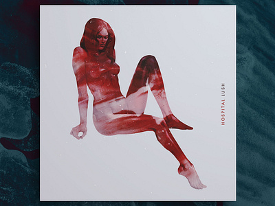 Hospital - Lush album album artwork album cover album cover design illustration music music cover red texture woman
