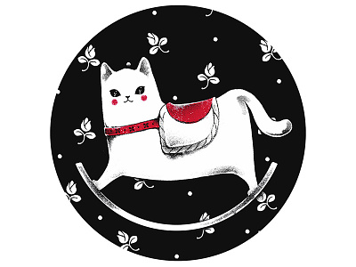Russian Cat pack. Cat 1 art cat drawing emoji fairy tale illustration maria menshikova pattern russian sticker telegram