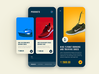 Footwear E-commerce Mobile App Concept. app app design application design design app designconcept ecommerce ecommerce app productdesign ui ui design uiinspiration uiux ux web