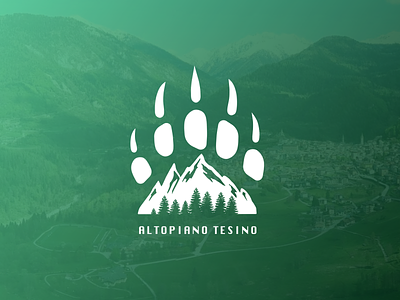 Italian Mountain Resort Logo branding design illustration italian logo mountains typography vector