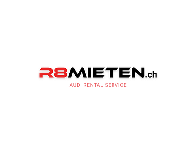 R8MIETEN Logo branding car logo fast logo illustration logo logotype rental logo sport logo typography vector