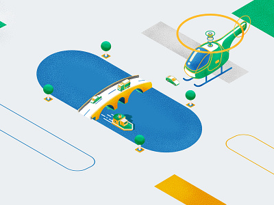 isometric city abstact animation 2d animation art boat car illustration charactedesign character concept design helicopter illistration isometric design isometric illustration motion