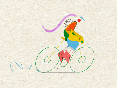 speed bike abstact animation 2d animation art bike brush character character concept color cool design design dribbble flat illustration motion design portrait art speed vector woman