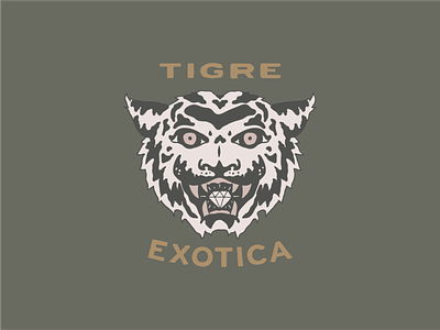 Tigre Exotica camo diamond hand drawn illustration pattern tiger tiger camo tiger king tiger logo tiger mascot tigre tigre exotica