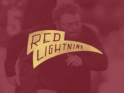 Red Lightning bcs fsu hand drawn type hand lettering lightning red lightning typography