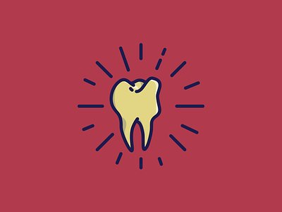 The Golden Tooth golden tooth illustration tooth vector