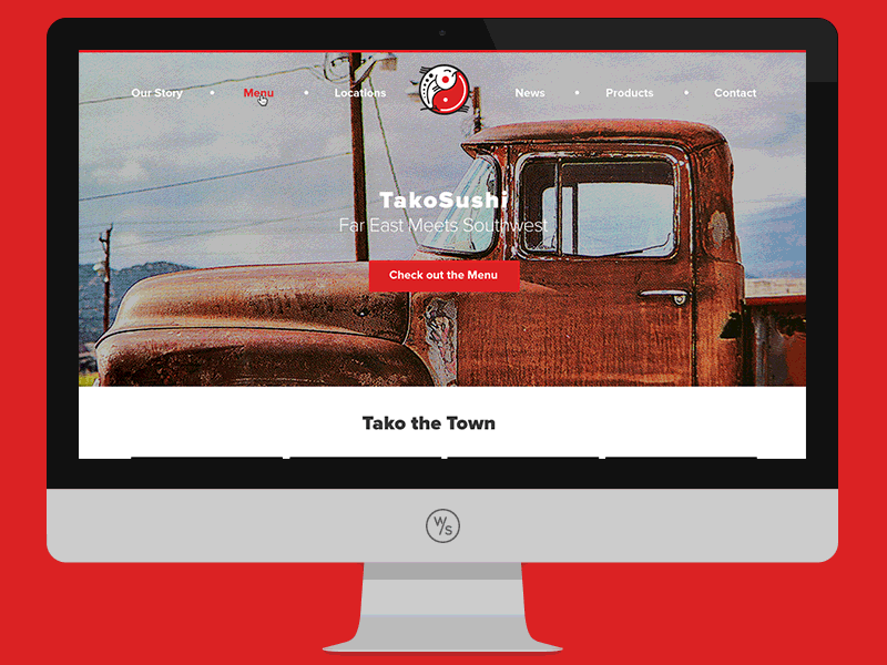Tako Site Launch gif tako sushi web design website wier stewart