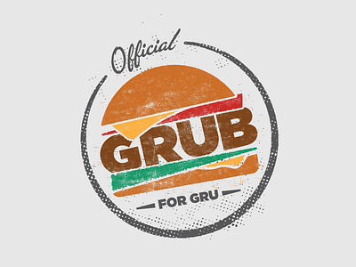 Grub Mark branding design grub halftone hamburger identity illustration logo wierstewart