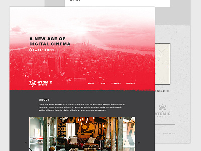 Atomic Studios Web Concept branding ui web web design web site