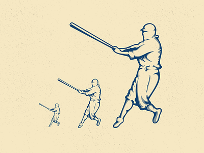 Baseball Player Blue baseball batter design graphic design illustration