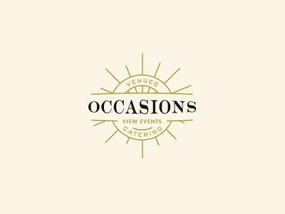 Occassions Badge badge design typography web web design wier stewart