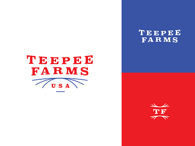 Teepee Farms brand branding design farm graphic design logo teepee farms usa