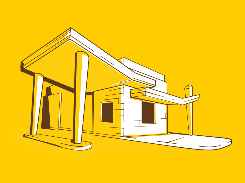 Building Illustration wierstewart web design web design branding building illustration