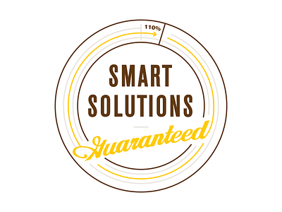 Smart Solutions Lockup badge branding design type typography web web design wierstewart