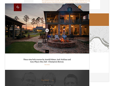Champions Reatreat Website design dnn golf ui web web design website wierstewart