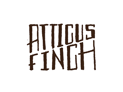 Atticus Finch Lettering hand lettering hand type lettering type typography wier stewart