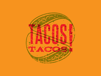 TacosTacos! Lockup branding design illustration logo taco tacostacos! type typography