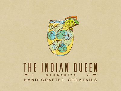 Indian Queen Drink Illustrations: Margarita cocktail drinks illustration