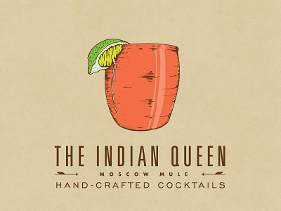 Indian Queen Drink Illustrations: Moscow Mule