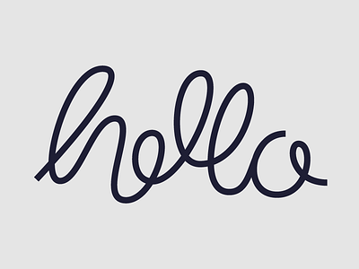 hello hello script type typography