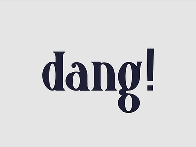 Dang Type 6 dang serif type typography