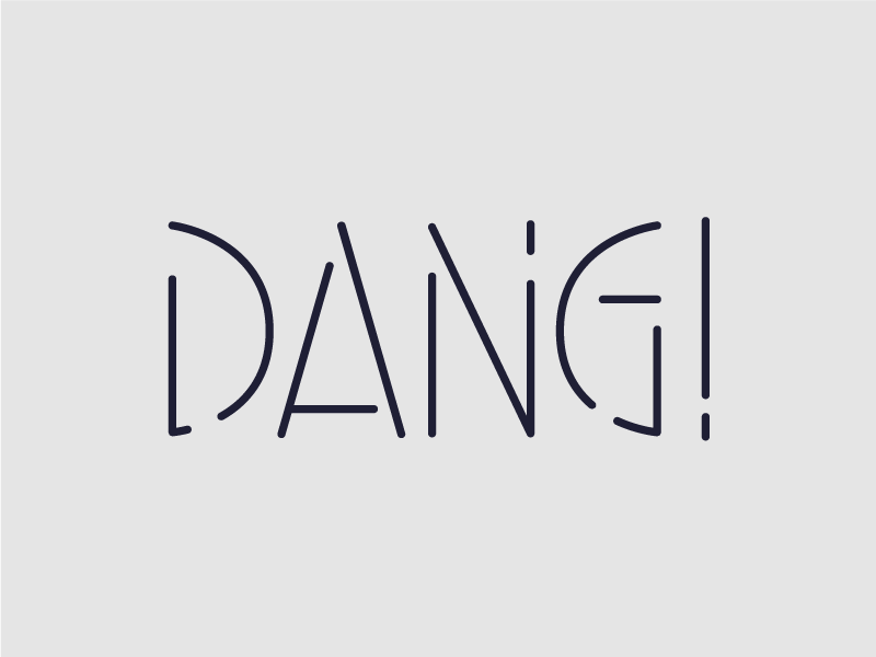 Dang Type 11 custom typography sans serif stencil type typography type dang