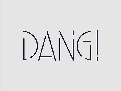 Dang Type 11 custom typography dang sans serif stencil type type typography
