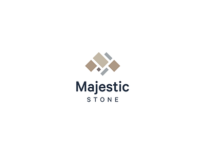 Majestic Stone Logo branding logo stone