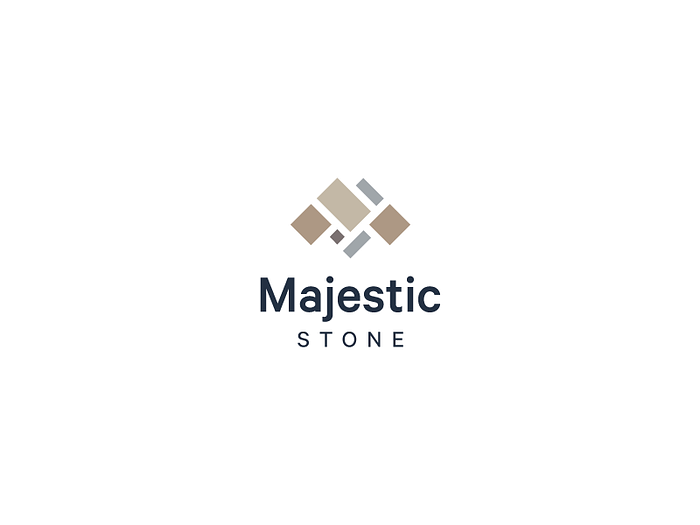 Majestic Stone Logo by Russ Pate for Whiteboard on Dribbble