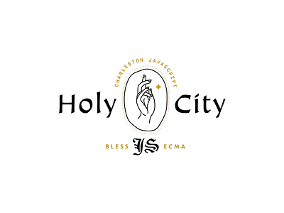 Holy City JS 02 brand charleston hands holy city illustration javascript lockup logo