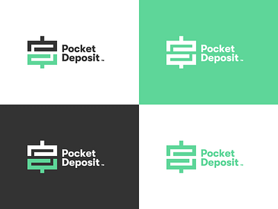 Pocket Deposit 03 brand branding cash deposit design logo money pocket deposit