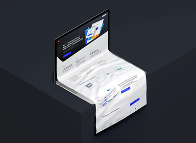 B4 Landing page bank business creative design desktop landing landingpage mainpage ui ux uxui web web design