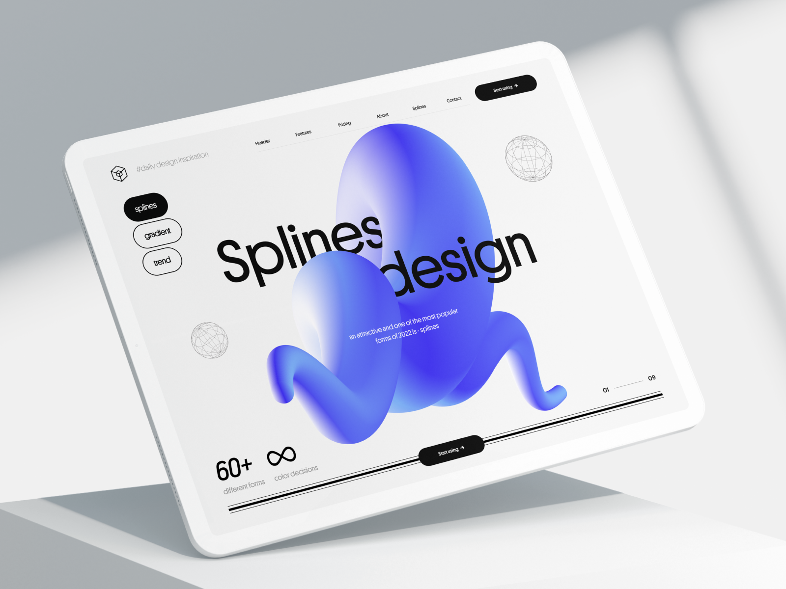 01 | Daily UI inspiration by Kovaleva Olya on Dribbble