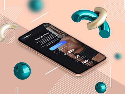 Mobile version Build your body app design landing mainpage mobile mobile design mobile ui ui ux uxui web web design