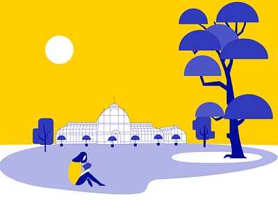 Palmhuset Gothenburg affinity designer design illustration vector web