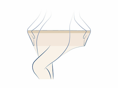 Plus size tights icon for Wibra design illustration vector