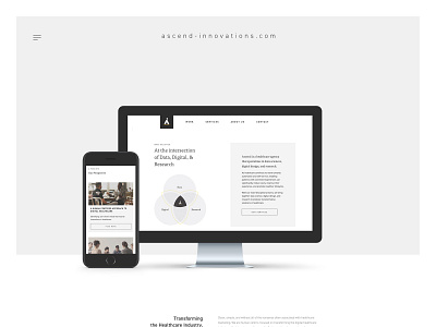 Ascend Innovations Website branding design digital health healthcare rebranding