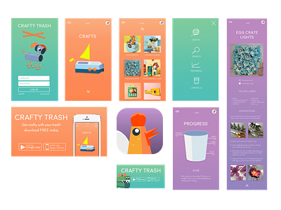 Crafty Trash App & Assets