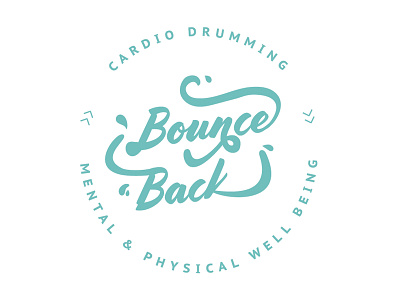 Cardio Drumming Logo design illustration illustrator logo typography vector