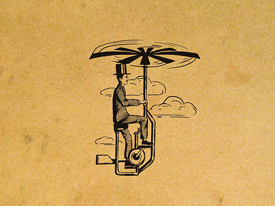Steampunk flying machine