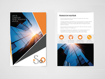 So'O-TRAVAIL EN HAUTEUR brochure cordiste crea flyer illustrator print soo