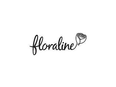 Floraline branding floral flower script typography