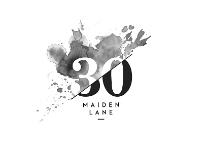 30 Maiden Lane 30 branding numerical watercolour