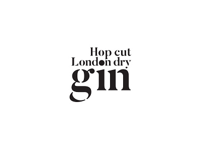 London Dry Gin branding gin label packaging typography wordmark