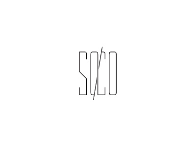 SO/CO branding cafe coffee shop lettering thin typography