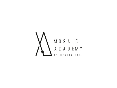 Mosaic Academy branding metronome monogram music