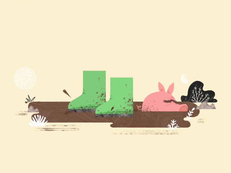 Mud Jump 2d animation animation autumn boots brown dirty forest gif jump mud muddy mudpool nature outside pig pig animation pool rain texture weather