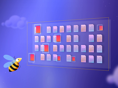 Bee Turnaround 2d animation animation bee bee fly bee wings beehive cloudbased documents frame by frame frame by frame honeybee illustration insect jagthund the cloud turnaround