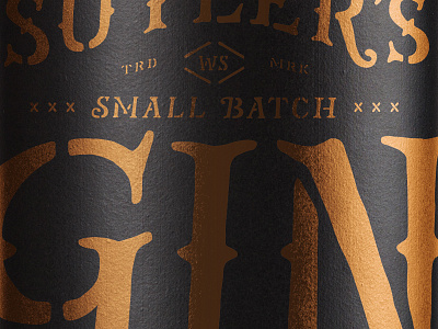 Sutler's Gin Bottle