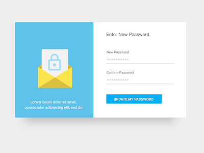 Create Password create email flat illustration material design password security ui